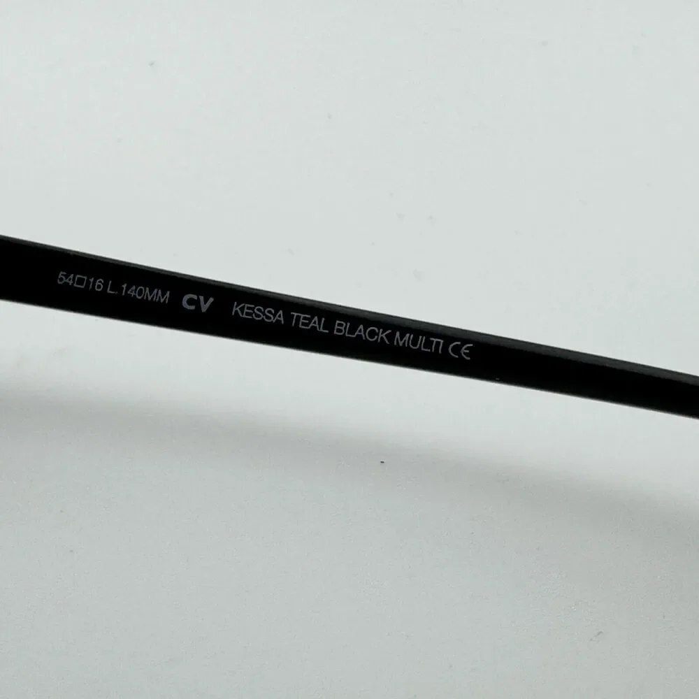 BCBGMAXAZRIA KESSA Teal Black Multi Eyeglasses Frames‎ 54-16-140mm H13428